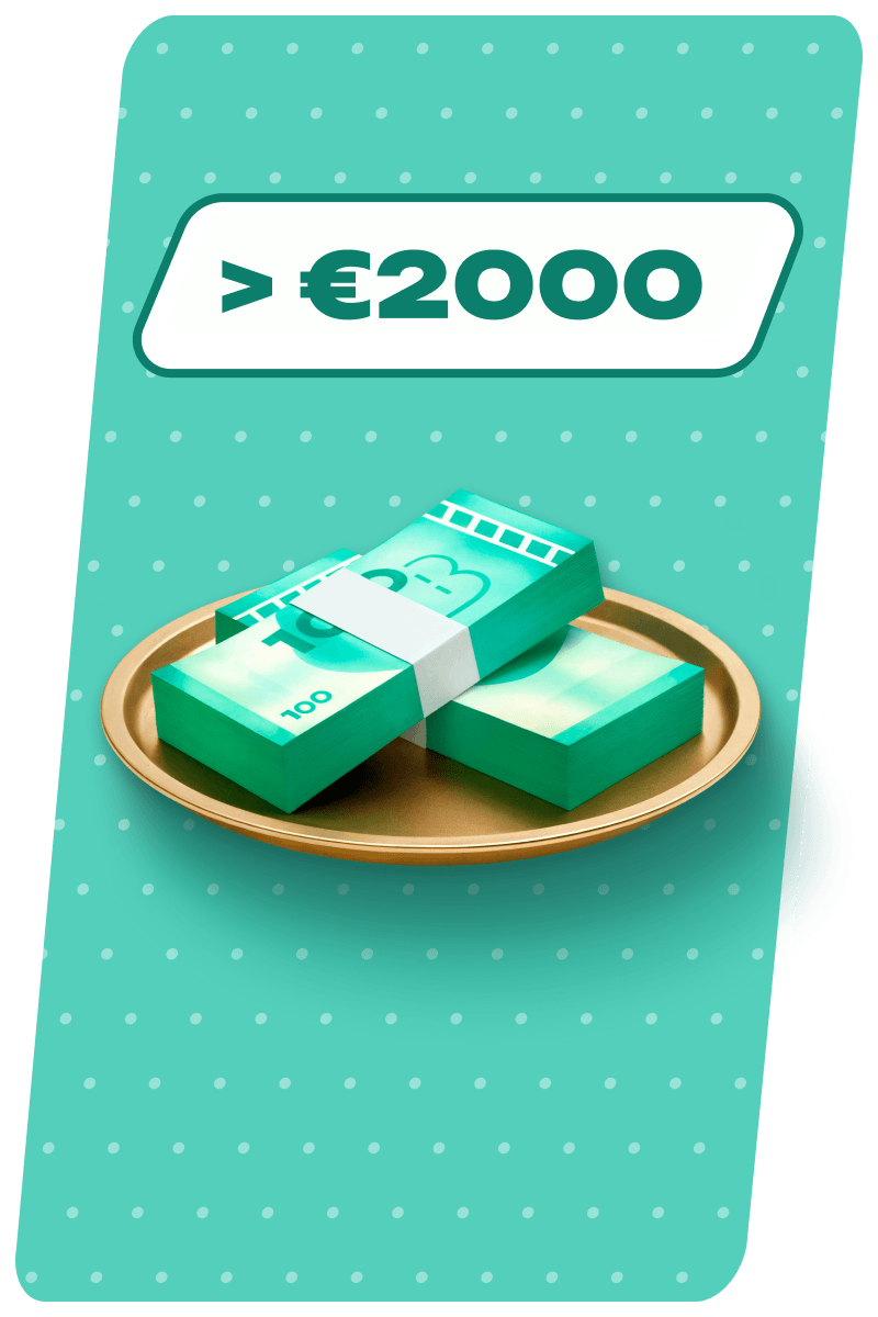 Deposit a Total of Over €2,000